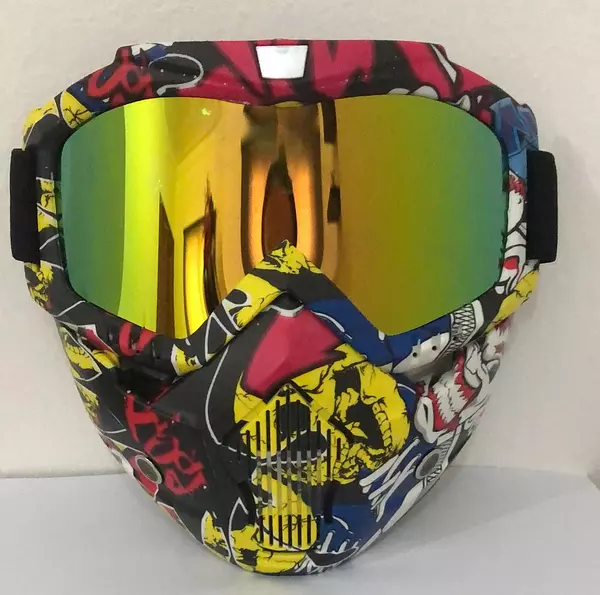 bicicletas y accesorios - Mascara Protección Moto Motocross Bicicleta Bici Lentes Buggies Careta Casco 7