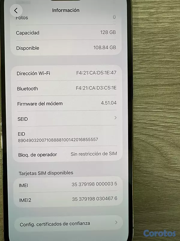 celulares y tabletas - iPhone 14 Pro Max 128GB 9