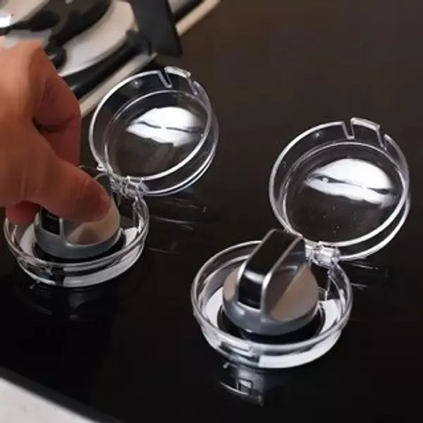cocina - Protectores para perillas de estufa botones, seguridad infantil, tamaño universa 4