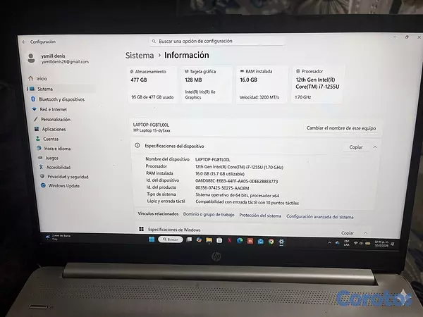 computadoras y laptops - Laptop HP 15" | Core i7 12va Gen | 16GB RAM | 512GB SSD + Estuche Targus
 4