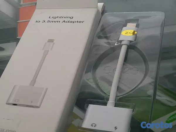 accesorios para electronica - Adaptador de audio y carga para iphone  3