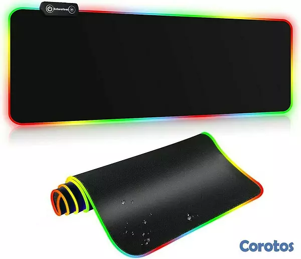 accesorios para electronica - Mousepad Gaming HY-001 RGB de escritorio para Teclado y mouse, Goma Impermeable  3