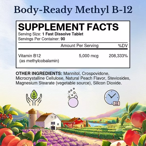 Salud y Equipamiento Médico - Vitamina B12 5000mcg Vitalitow 2