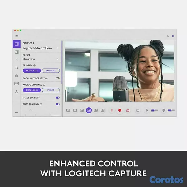 consolas y videojuegos - Logitech para Creadores Cámara Web StreamCam 4