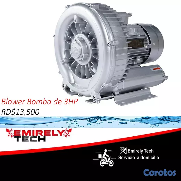 equipos profesionales - Oxigenador para estanques de peces Blower aireador de peces 3HP Aireador de 3HP 1