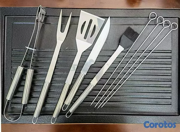 cocina - Set de Utensilios para Parrillada con Estuche 7