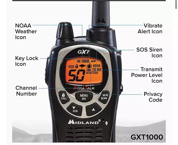 otros electronicos - Radio comunicación Midland GXTPRO. 36 Millas. 4