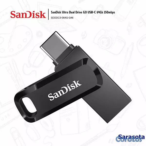 accesorios para electronica - SanDisk Pendrive Ultra Drive Dual Go USB 64Gb 2