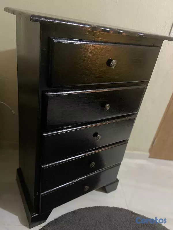 muebles y colchones - gavetero negro  5