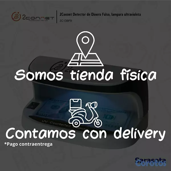 accesorios para electronica - 2Connet Detector de Dinero Falso 3