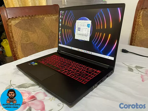 computadoras y laptops - Laptop Gaming MSI THIN GF63 I5 12TH, RTX 4050, 512 3