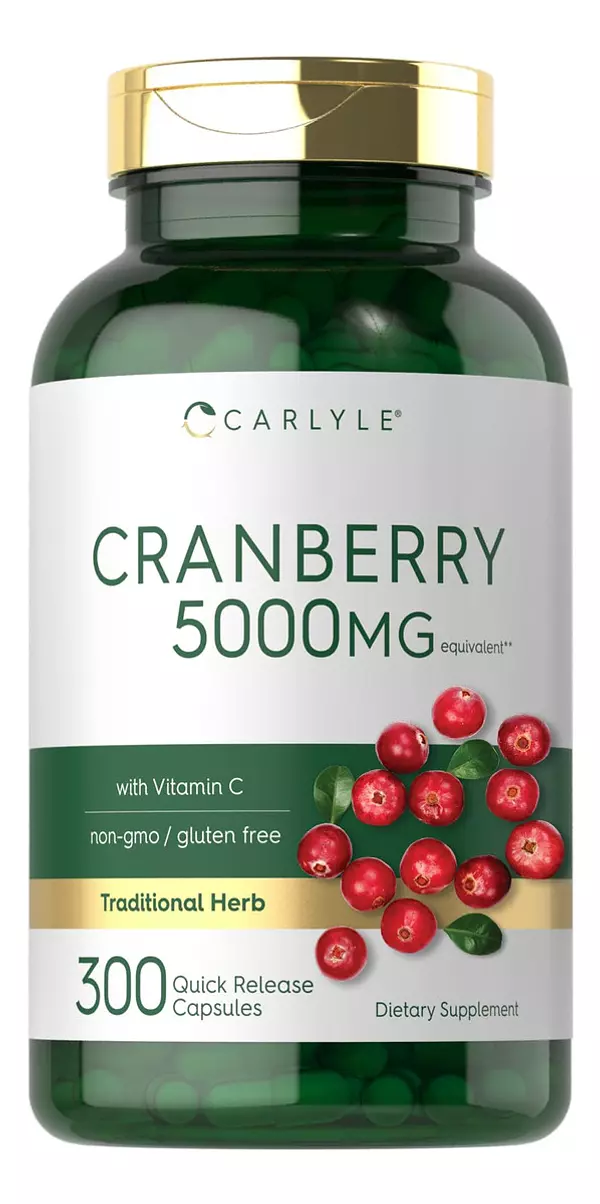 Salud y Equipamiento Médico - Carlyle Pildoras De Arandano 5000mg | 300 Capsulas | Con Vit 2