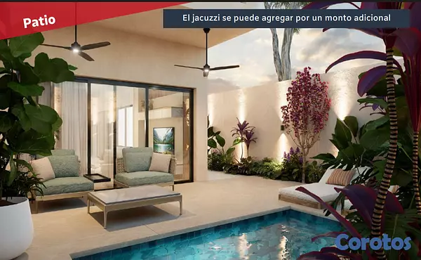 casas vacacionales y villas - venta de villas duplex tipo townhouse en punta cana República Dominicana  5