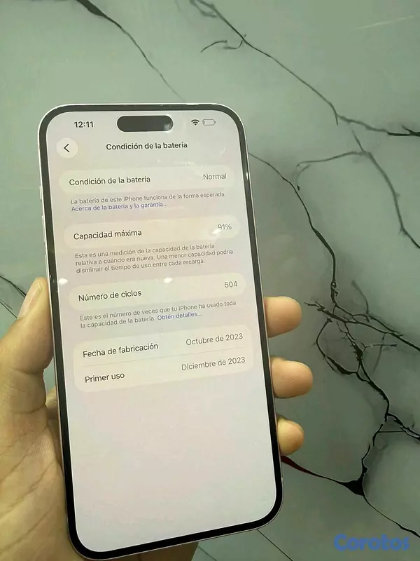 celulares y tabletas - disponible iPhone 15 Plus 256GB  batería 91%  31,000 peso soy  tienda física  2