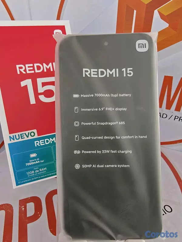 celulares y tabletas - REDMI 15, 6GB RAM 128GB ROM 11