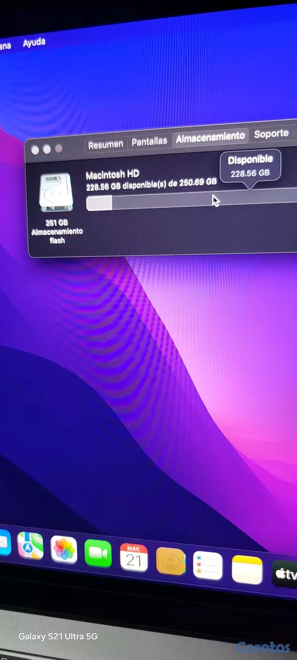 computadoras y laptops - macbook pro 13 2016 8 ram 256gb procesador i5 9
