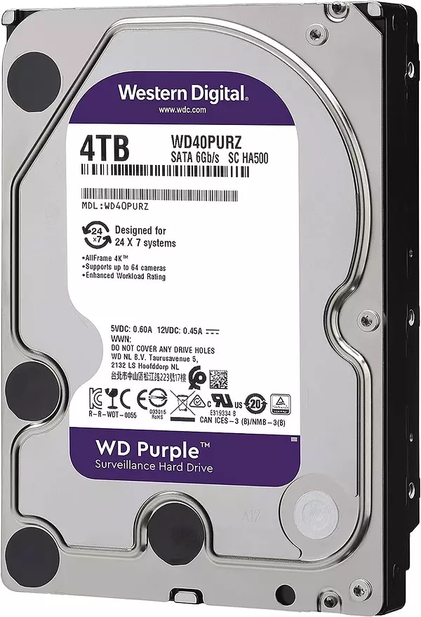 camaras y audio - WD Purple - Disco duro de vigilancia 4TB Y 2TB  2