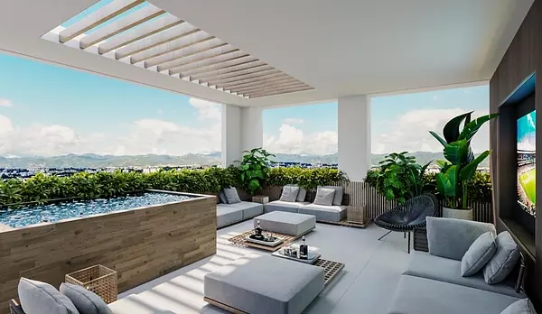 apartamentos - Estudio en piso alto de venta en Monte verde  9