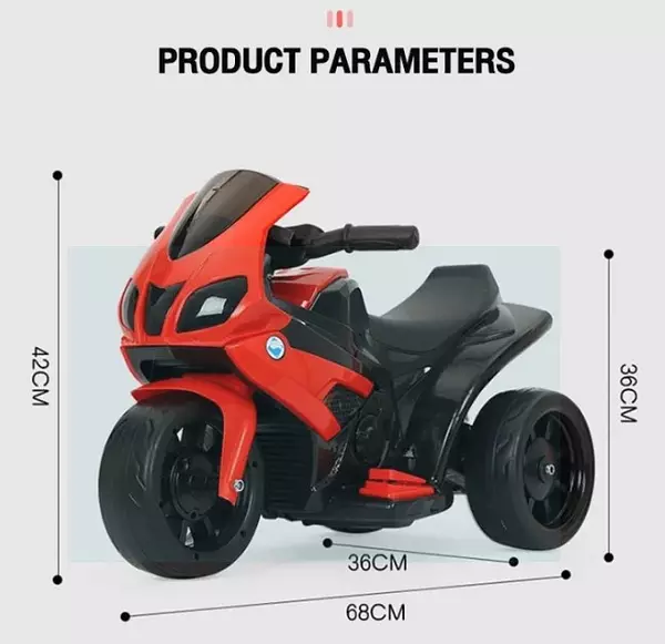 juguetes - Motorcito eléctrico para niños de tres ruedas recargable, motor moto 2