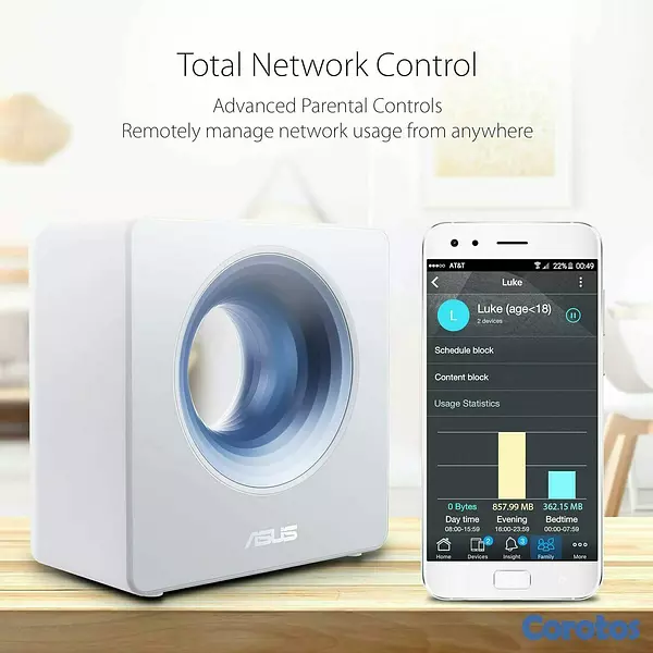 accesorios para electronica - Asus Blue Cave AC2600 Dual-Band Wireless Router  6