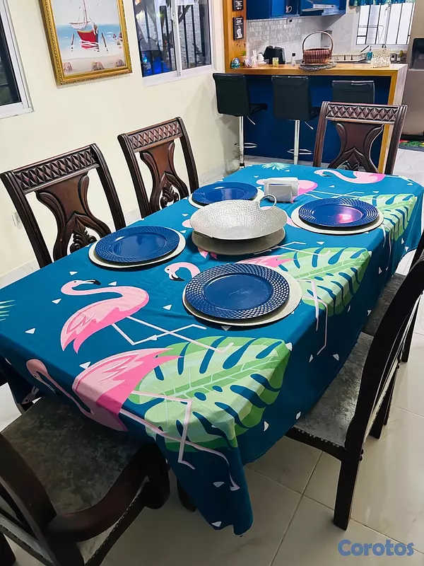 muebles y colchones - juego de comedor en caoba. 2