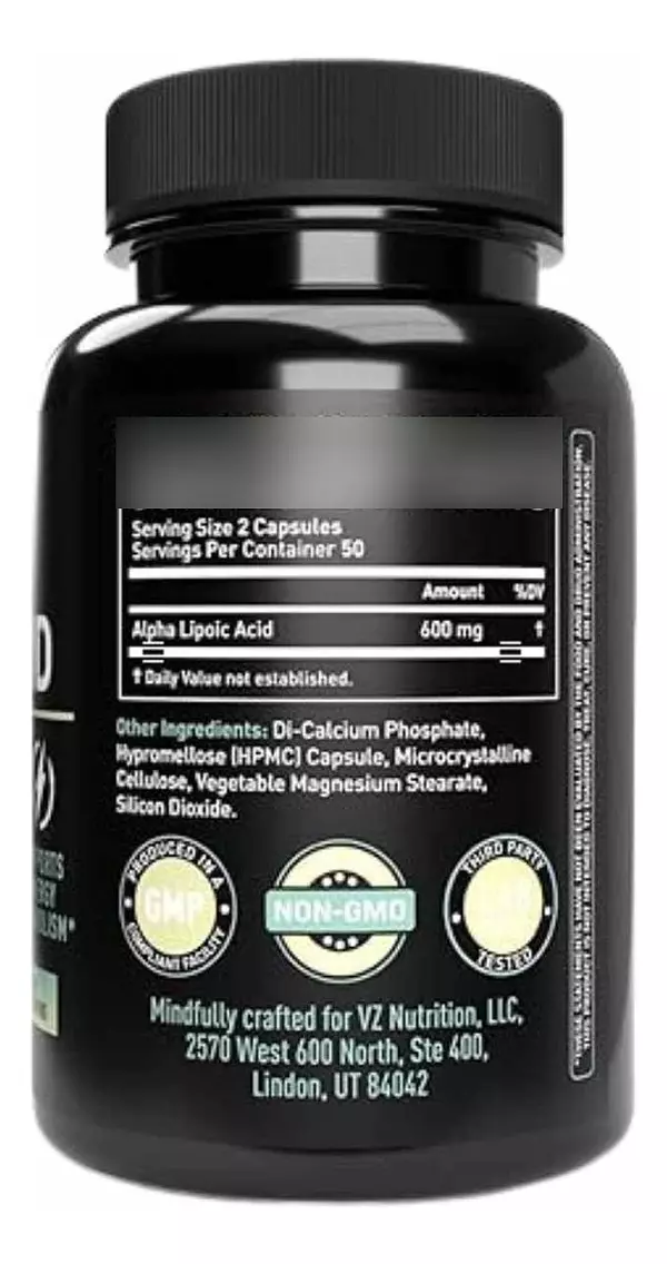 Salud y Equipamiento Médico - Vela Ácido Alfa Lipoico 100cap - U - Unidad A $1669 2