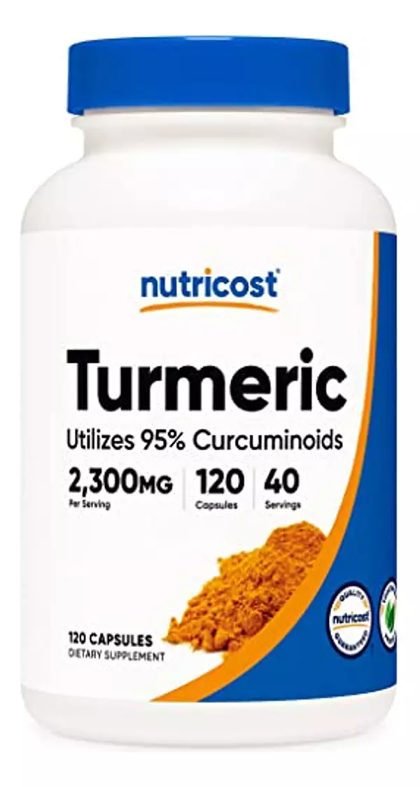 Salud y Equipamiento Médico - Nutricost Curcumina De Curcuma 95% Curcuminoides 500 Mg 120 2