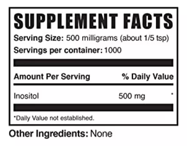 Salud y Equipamiento Médico - Inositol Polvo 500g Vitamina B8 2