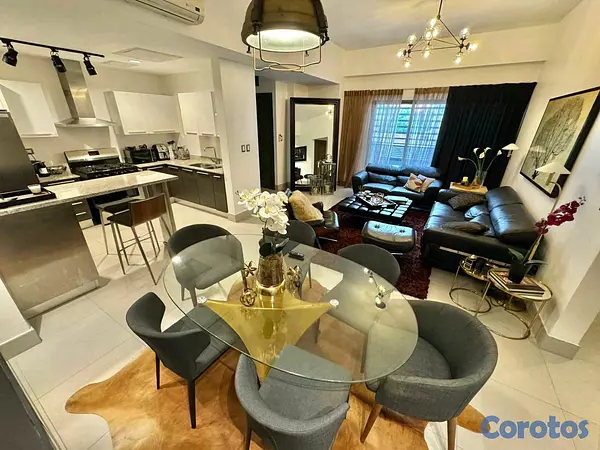 apartamentos - Apartamento amueblado en alquiler- Piantini  2