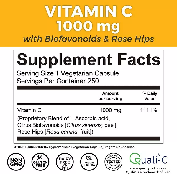 Salud y Equipamiento Médico - Vitamina C 250 capsulas Viva Natural 2
