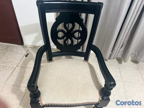 muebles y colchones - Juego de mueble con su butaca en caoba en óptimas condiciones  3