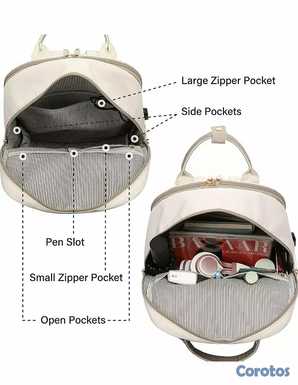 carteras y maletas - Mochila para estudiantes, viajeros y mamis, calida 8