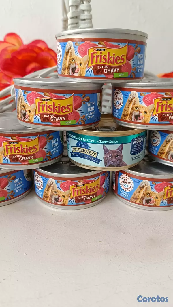 animales y mascotas - 14 latas comida para gatos 2