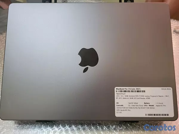 computadoras y laptops - Macbook Pro 2021 (M1pro) 14" 512GB SSD  4