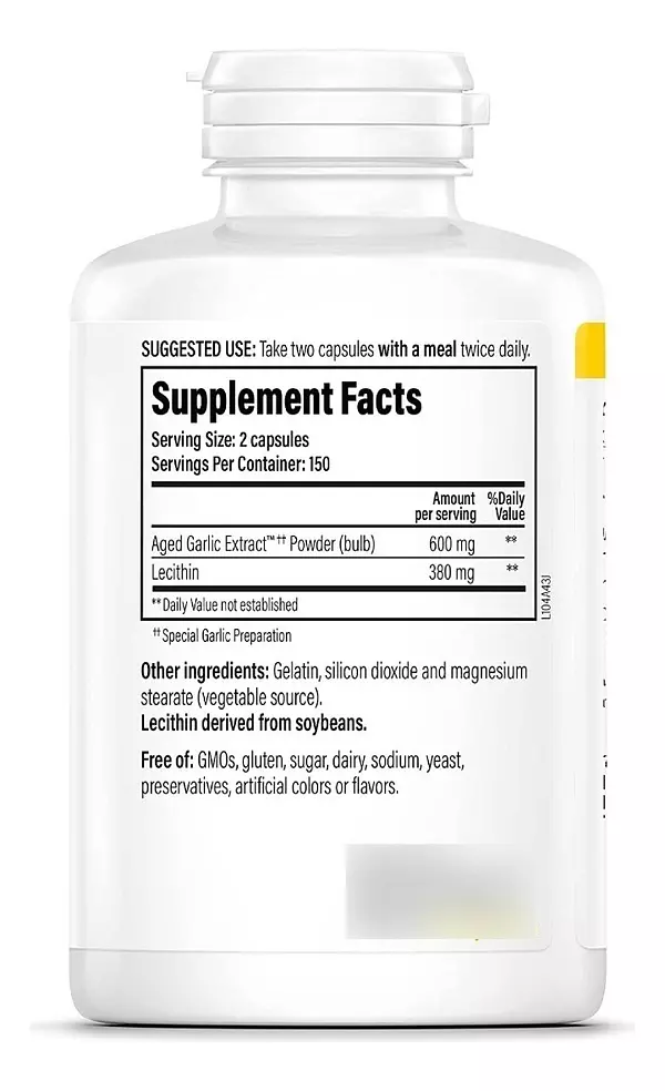 Salud y Equipamiento Médico - Extracto Ajo Garlic Extract Cholesterol Kyolic 300 Cap 3