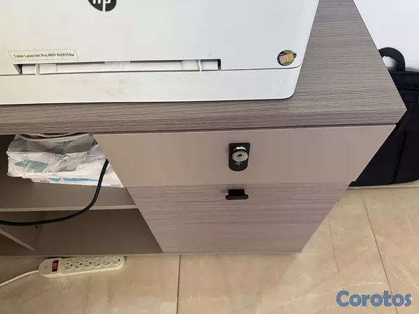 muebles y colchones - De oportunidad Estante  Ejecutivo y Escritorio tipo L para Oficina  5