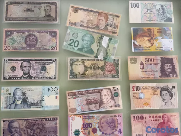 hobby y coleccion - Cuadro Billetes Diversos Paises 6