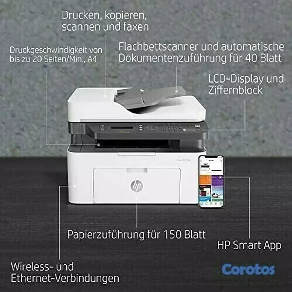 impresoras y scanners - MULTIFUNCIONAL LASER HP MFP M137FNW IMPRESOR, ESCAN,COPIA, WI-FI 2