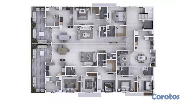 apartamentos - Apartamentos en Venta en El Millón Santo Domingo Proyecto Nuevo 2 y 3 Hab 14