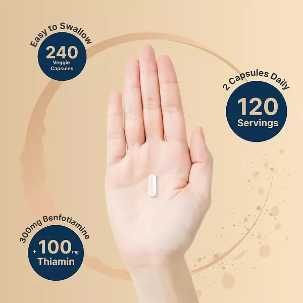 Salud y Equipamiento Médico - Benfotiamina 300 Mg Con Tiamina 100 Mg Naturebell 5