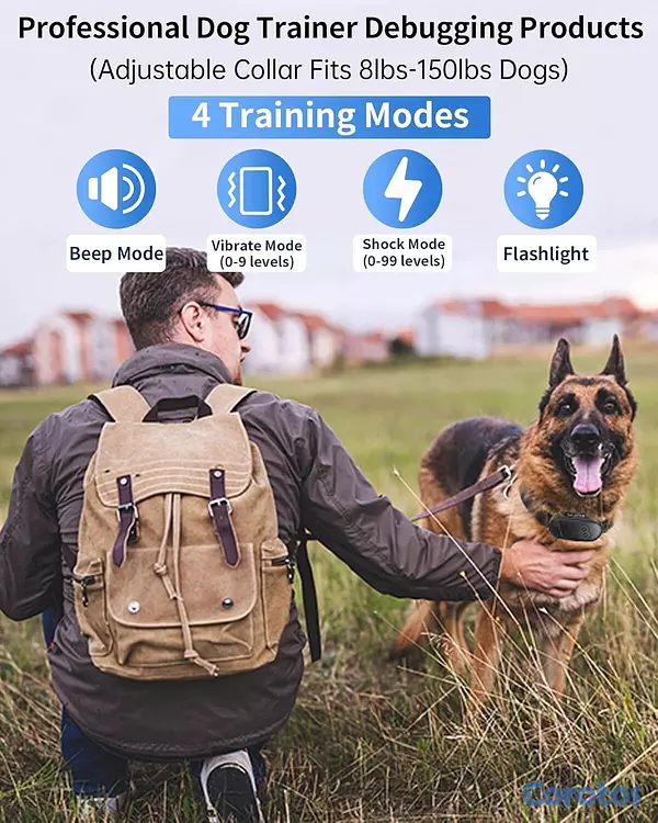 animales y mascotas - Collar de adiestramiento para perros con control r 3