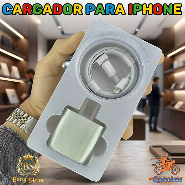 celulares y tabletas - CARGADOR PARA IPHONE ORIGINAL DE 20W CARGA RÁPIDA | CARGADOR PARA CELULARES  7