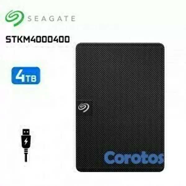 computadoras y laptops - DISCO DURO 4TB HDD EXTERNO SEAGATE EXPANSION, USB 3.0, USB 2.5, COMPATIBLE CON W 2