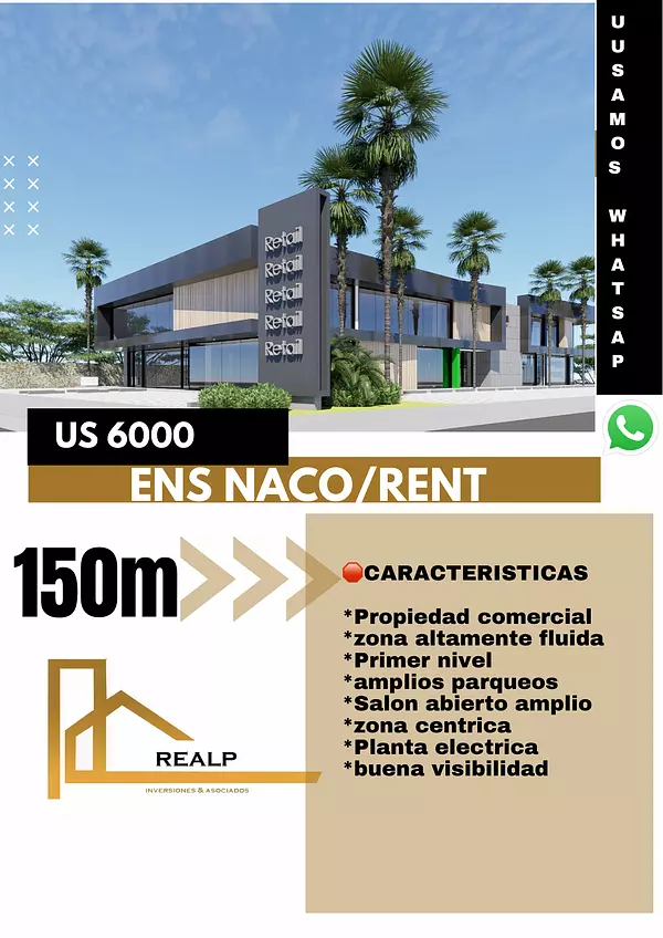 oficinas y locales comerciales - Local céntrico en Naco 1