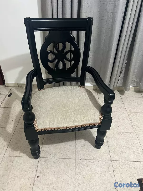muebles y colchones - Juego de mueble con su butaca en caoba en óptimas condiciones  5