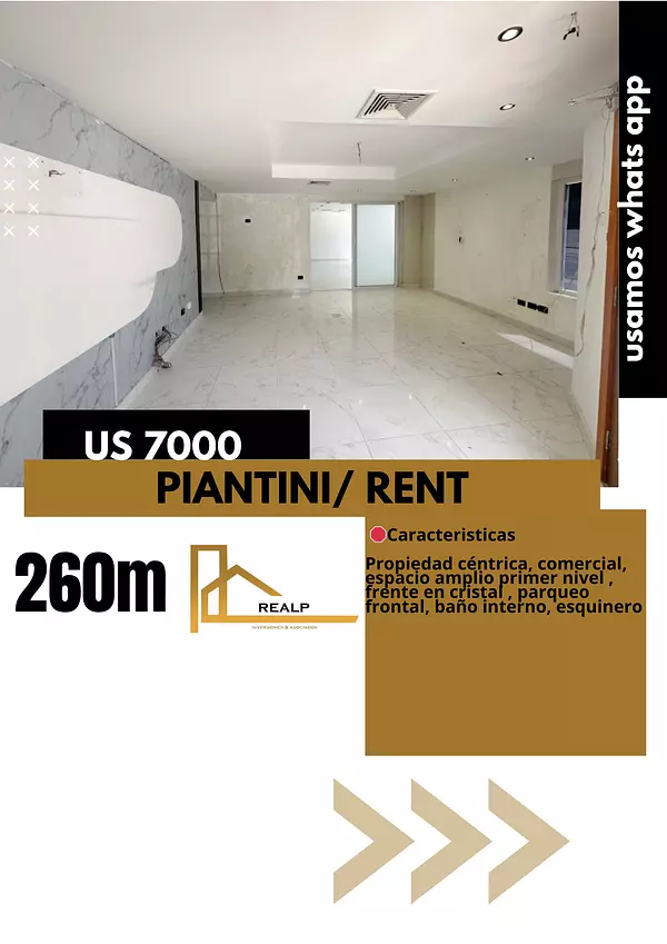 oficinas y locales comerciales - Local primer nivel Piantini 1