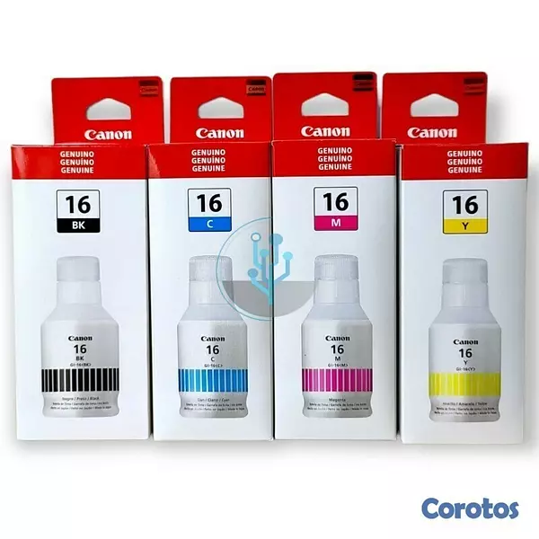 impresoras y scanners - BOTELLA DE TINTA CANON GI-16  EN TODOS LOS COLORES  3