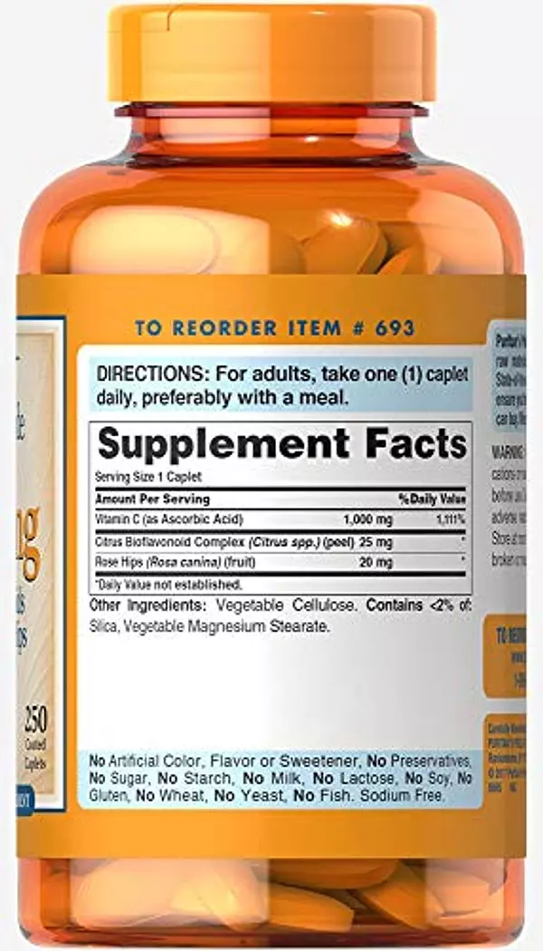 Salud y Equipamiento Médico - Vitamina C, Sin Sabor C- 1000 Mg 6