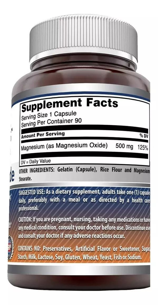 Salud y Equipamiento Médico - Magnesio Oxido 500mg Amazing 2