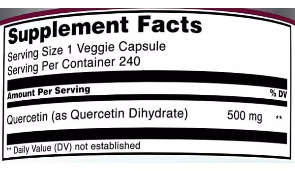 Salud y Equipamiento Médico - Quercetina 500mg 240 Cápsulas - Un - Unidad A $1462 2